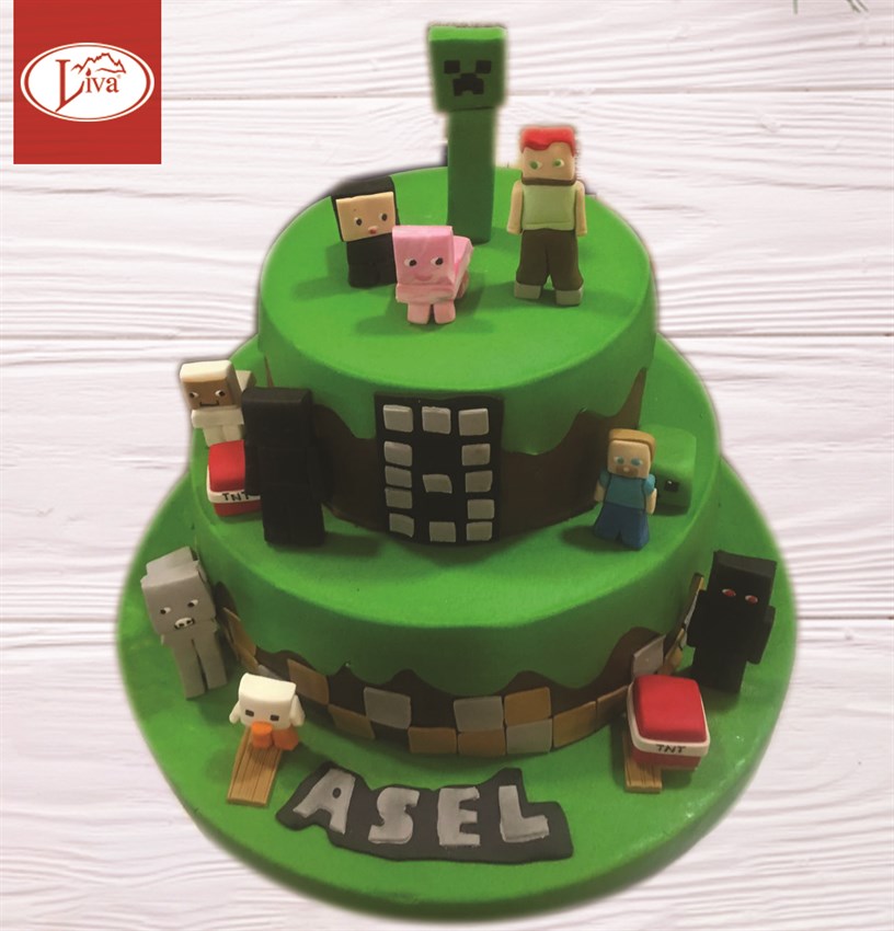 Liva Minecraft Oyun Özel Pasta