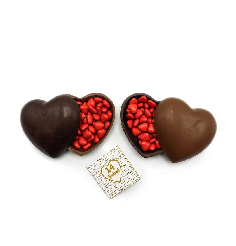 Liva Sevgililer Günü Çift Kalp Çikolata