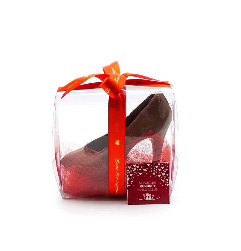 Liva Sevgililer Günü Sütlü Ayakkabı Çikolata Küçük