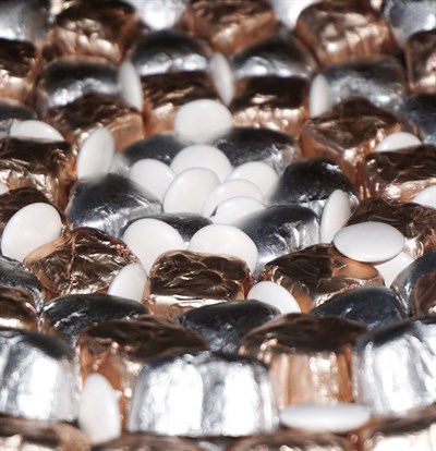 Liva Bordo Gümüş Cam Söz Nişan Çikolatası
