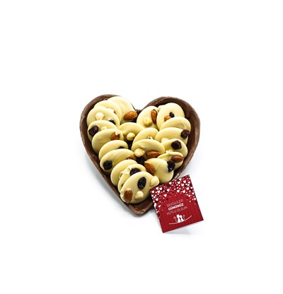 Liva Sevgililer Günü Kalp Kuruyemişli Çikolata Küçük