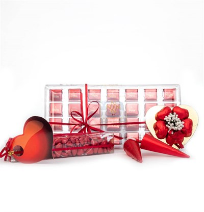 Liva Sevgililer Günü Kırmızı Çikolata Seti - Sevgi038