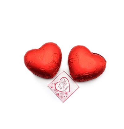 Liva Sevgililer Günü Kırmızı Yaldızlı Kalp Çikolata