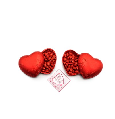 Liva Sevgililer Günü Kırmızı Yaldızlı Kalp Çikolata
