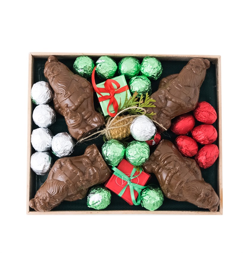 Yılbaşı Figürlü Noel Baba Çikolatalı Set